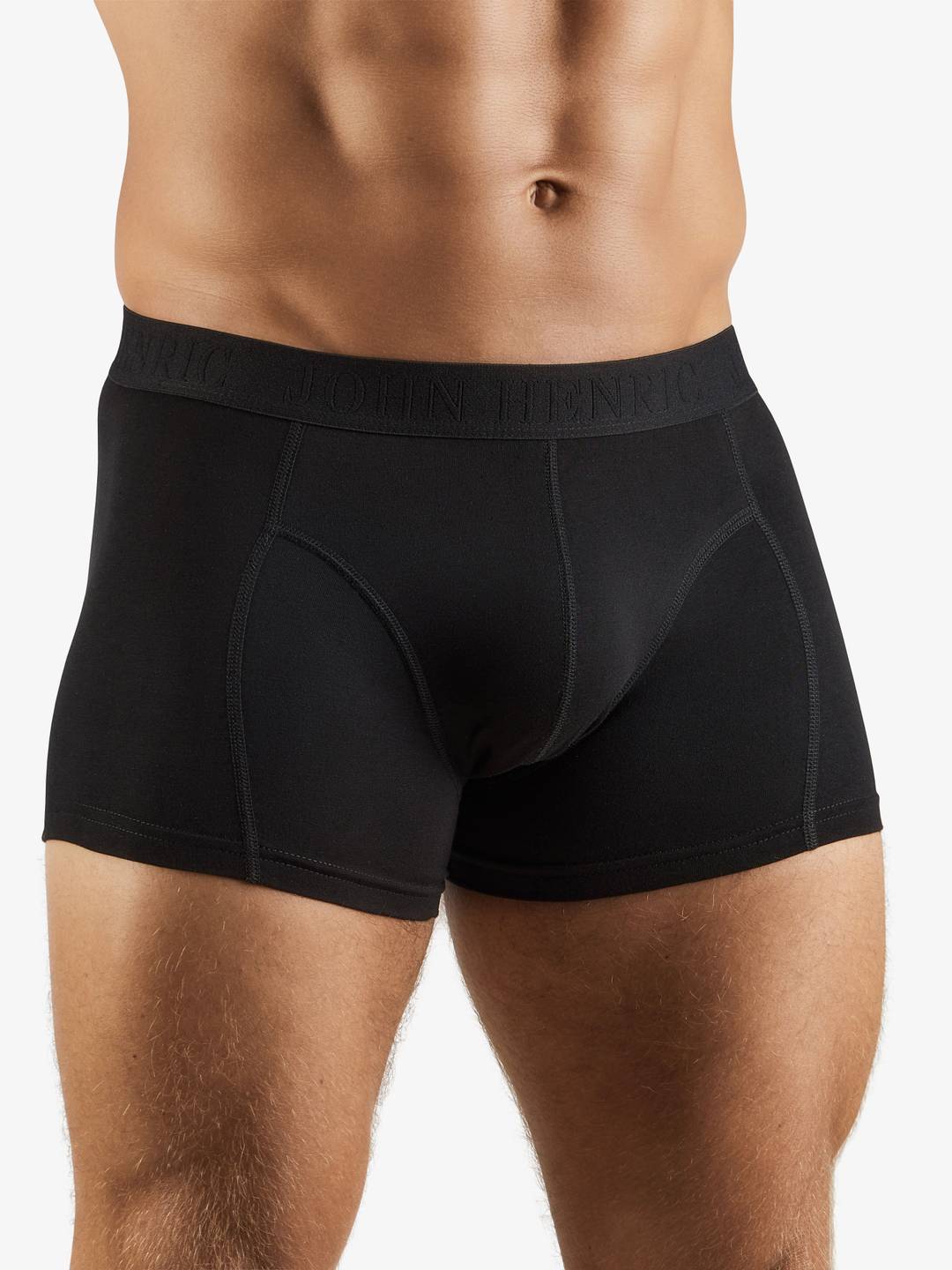 Boxer shorts extra long 2 pcs, Black, Men