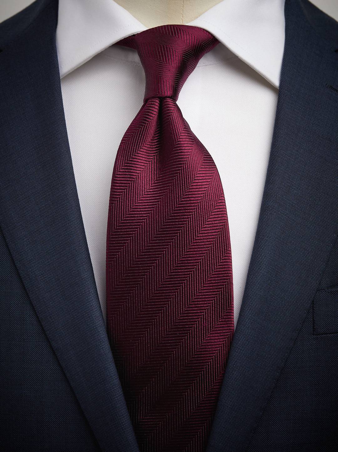 【2plan】23FW★ [MADE] Signature herringbone tie 2plan】23FW☆ [MADE] Signature herringbone tie Red