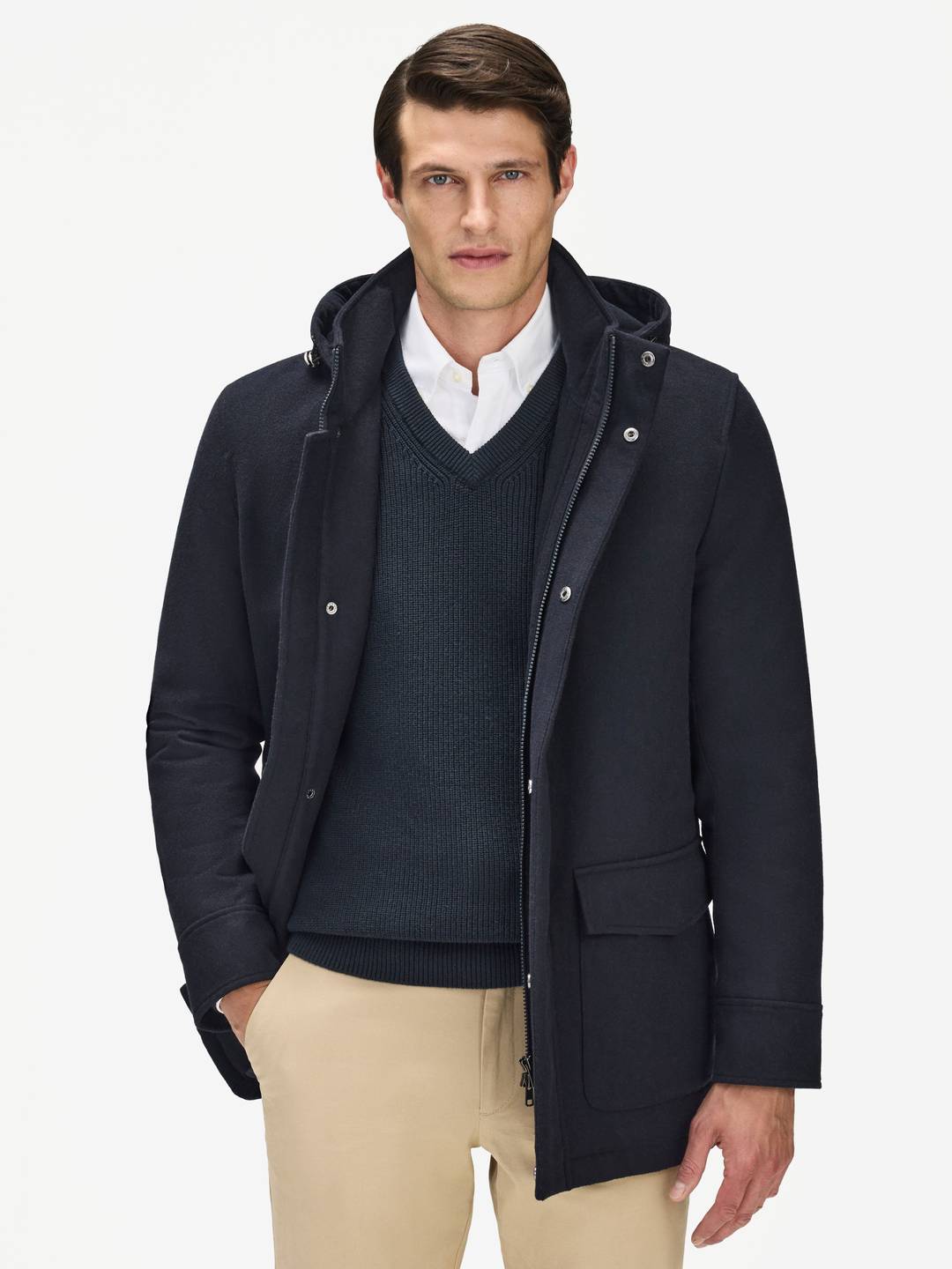 Wool Hooded Coat - Buy online | John Henric
