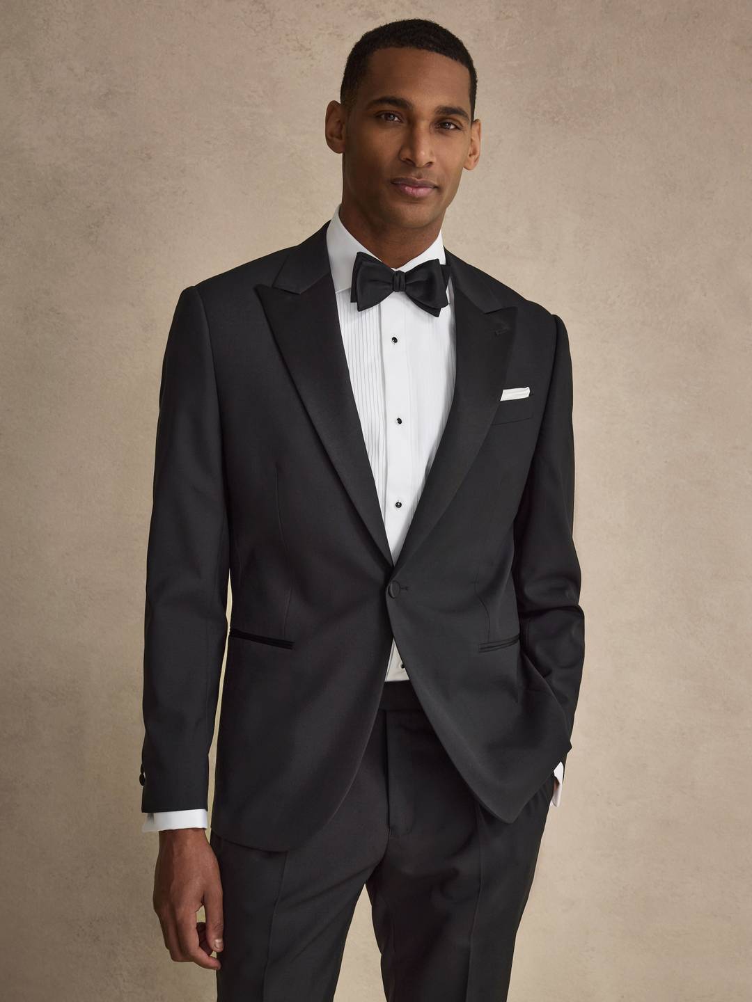 Black Tuxedo - Woolmix Tailored Fit - Buy online | John Henric