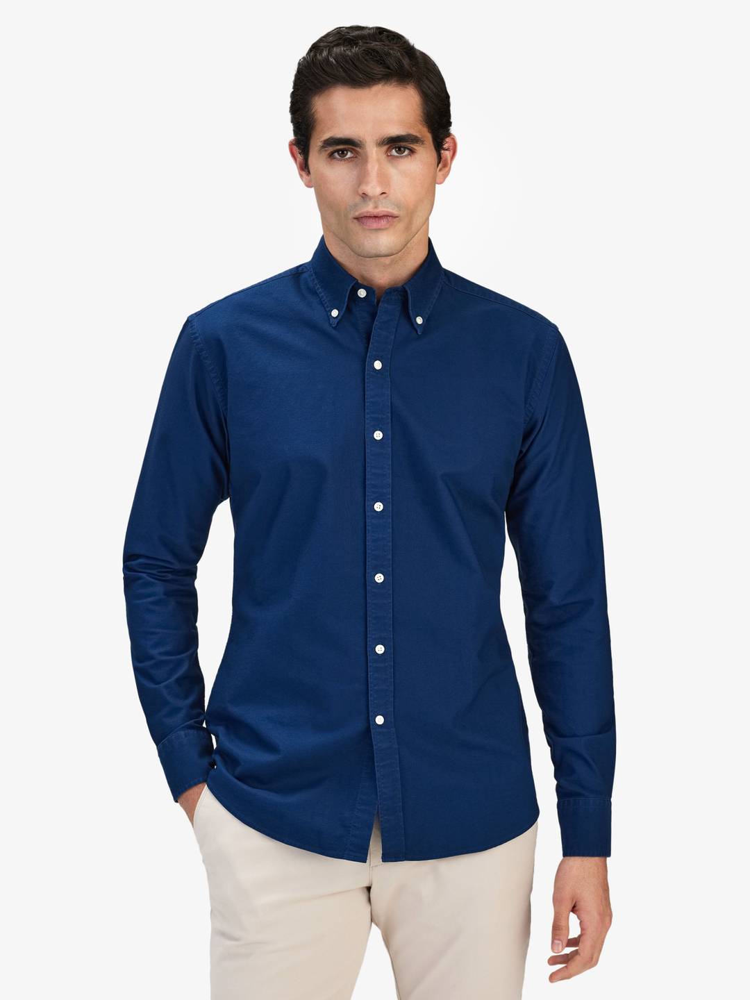 Button Down Slim Shirt - Oxford Blue