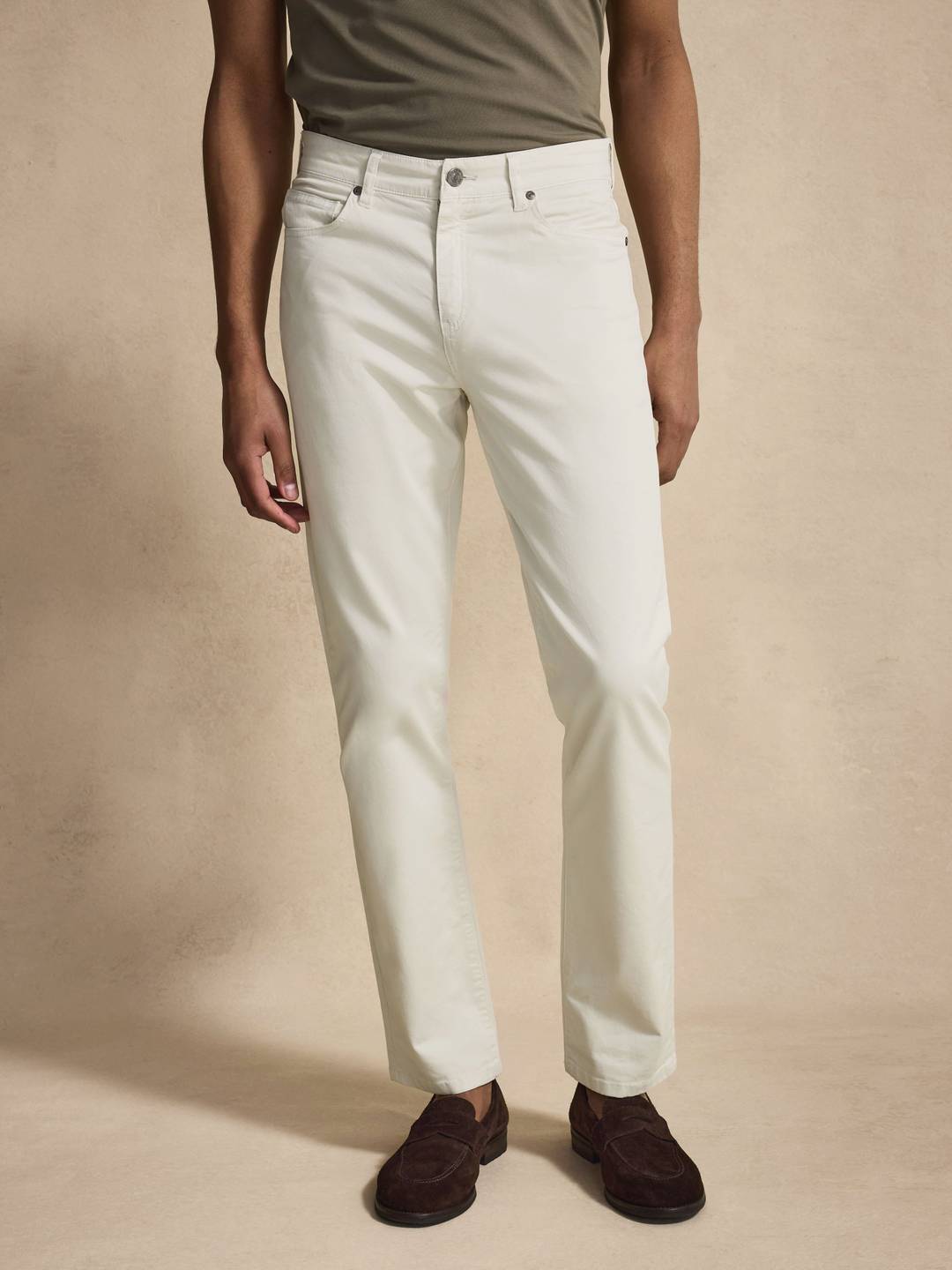 Cotton Solid Slim Fit Trousers - Buy online | John Henric