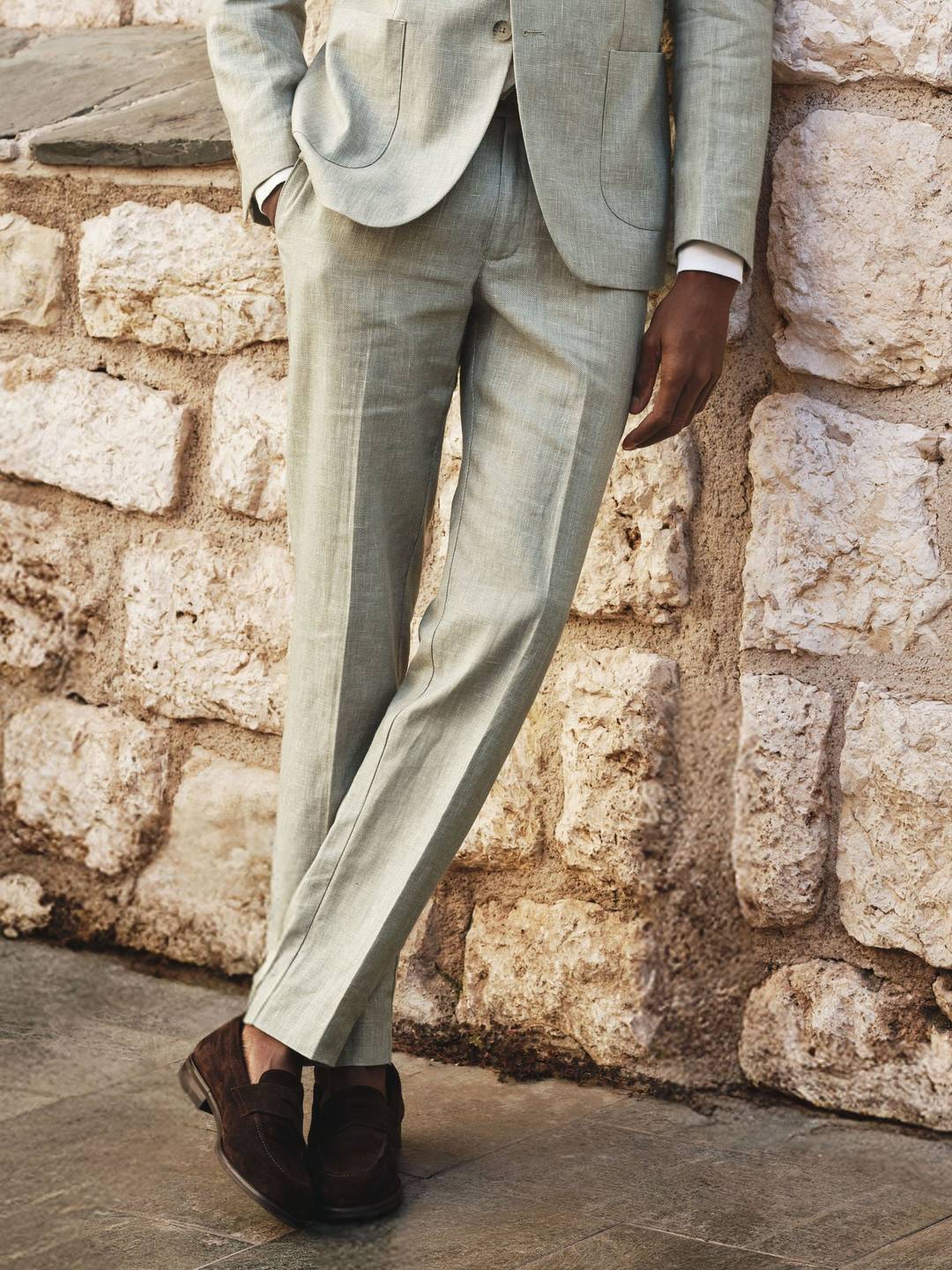 パンツ SPORTMAX LINEN AND COTTON BLEND TROUSERS Elegant Women's Palazzo, Skinny, Wide and Cargo Trousers