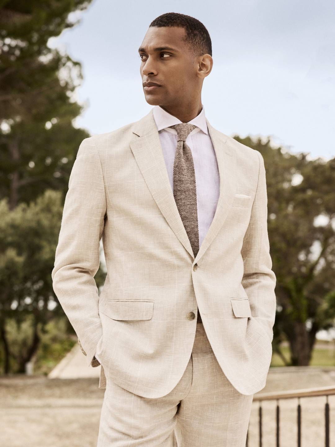 GIBZ Men's Linen Blazer Japanese Simple Loose Solid Color