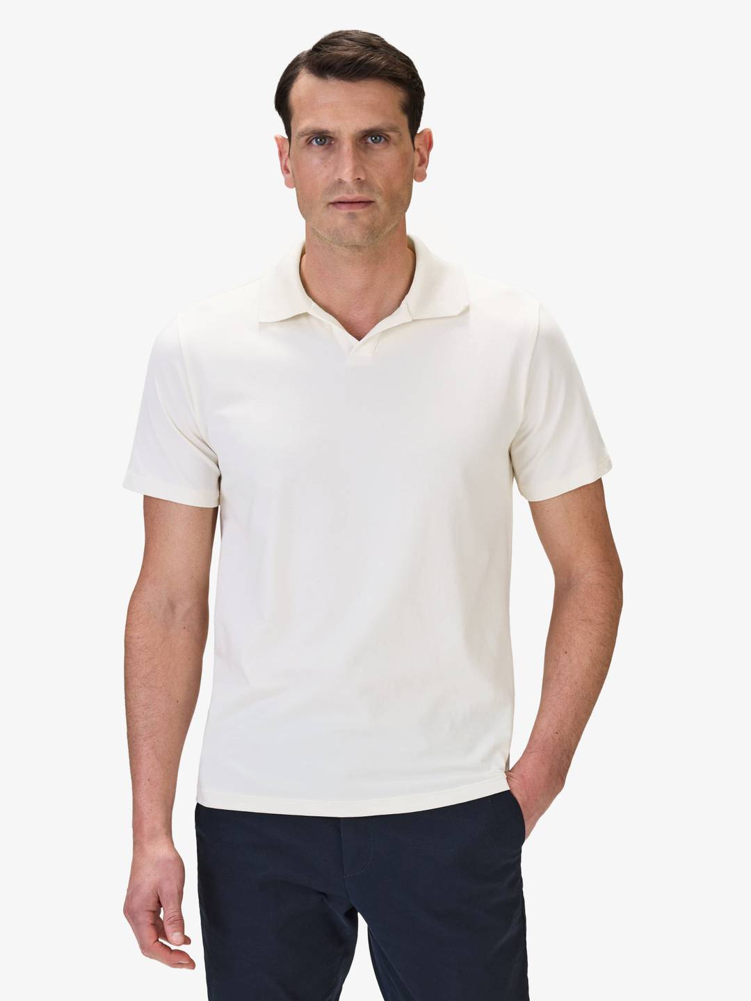 Open Collar Polo Shirt - Buy online | John Henric