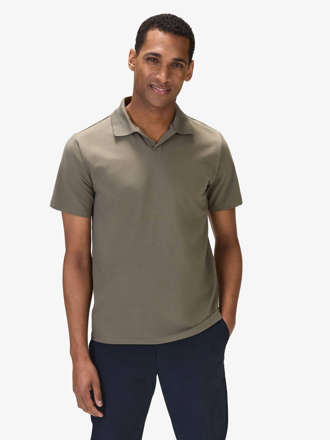 トップス REGULAR FIT POLO COLLAR SHIRT Open Collar Polo Shirt - Buy online | John Henric