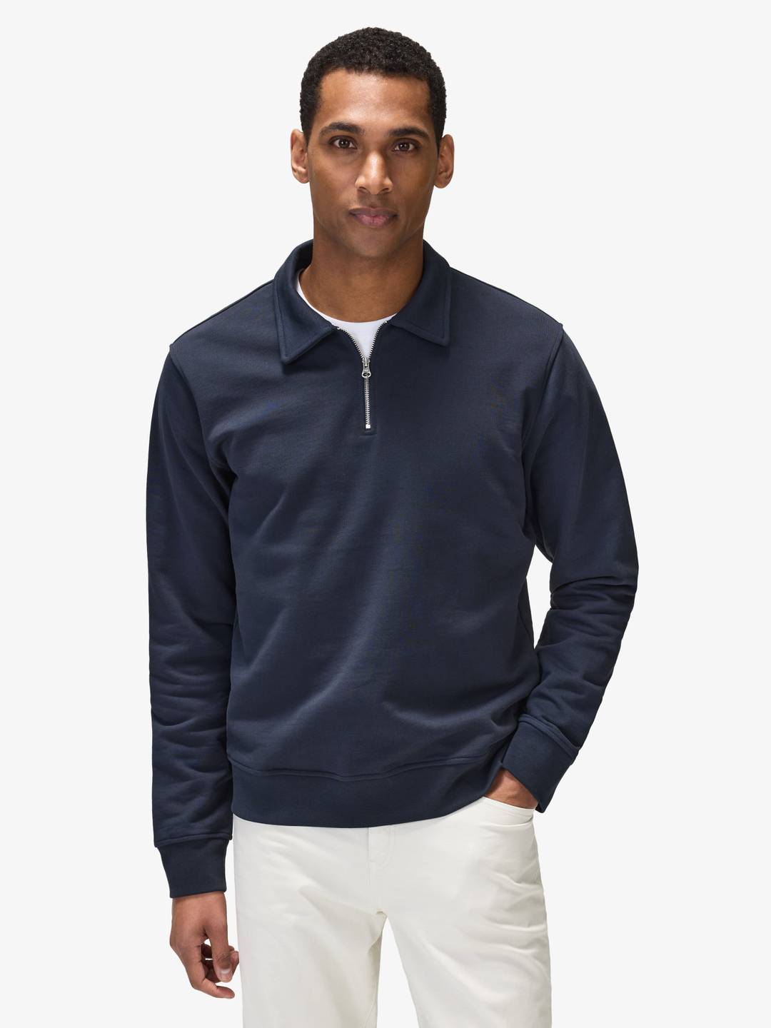 Long Sleeve Zip Polo Shirt - Buy online | John Henric