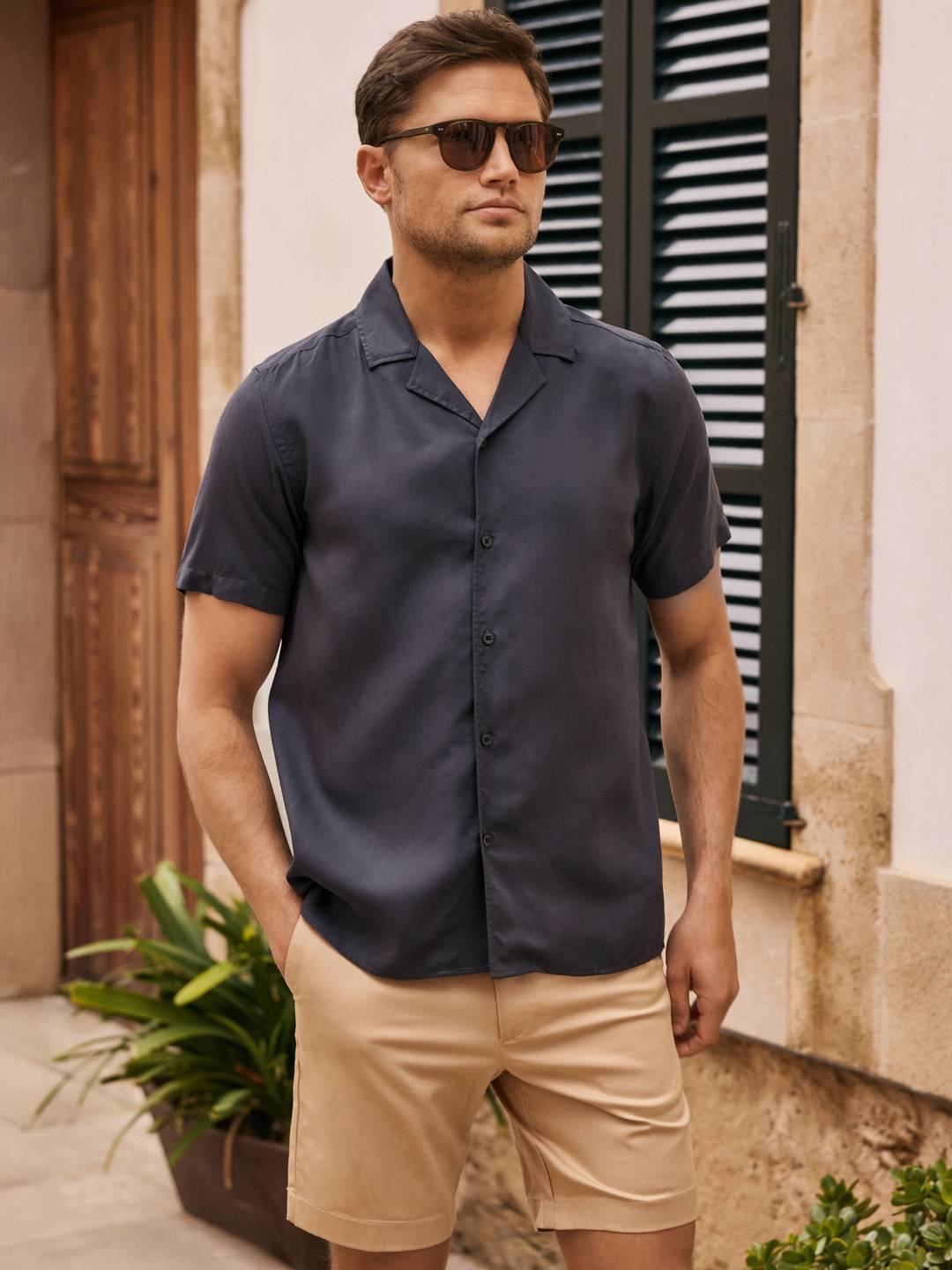 Lyocell Short Sleeve Shirt Buy online John Henric