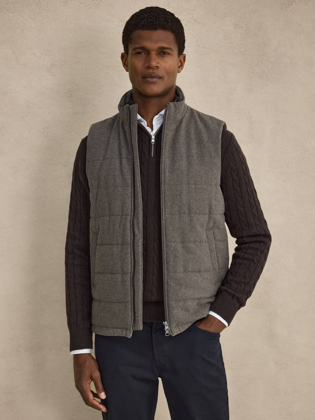 Men's Flannel Zip Vest - Buy online | John Henric