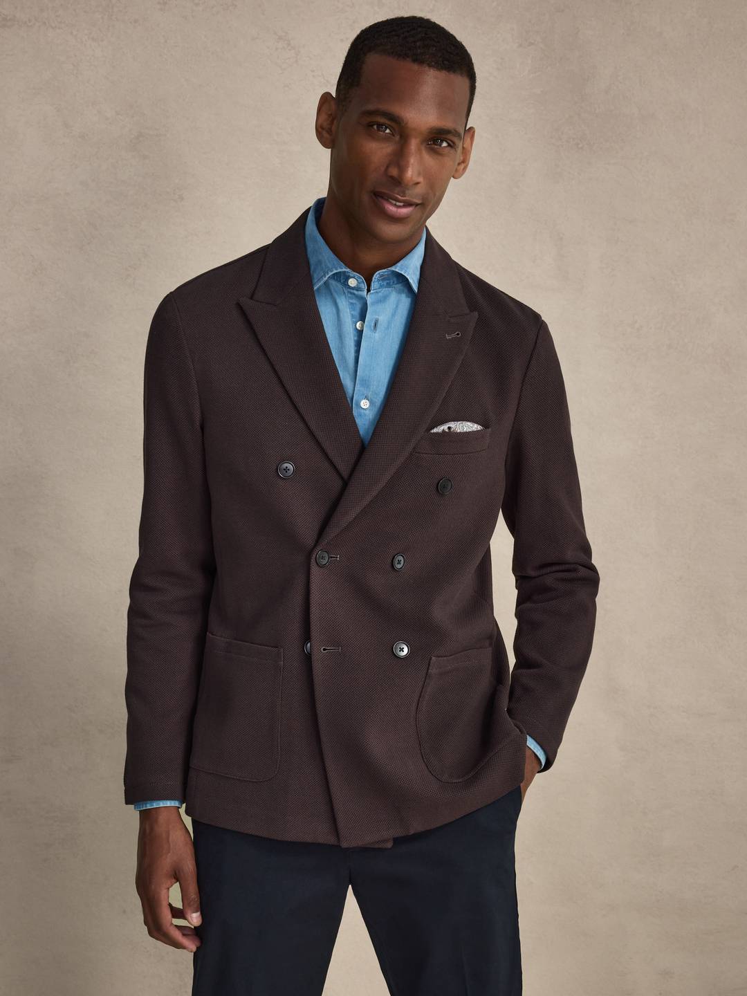 Blazer N Touch - Taille XL - Coton Mélangé, Doublé - Couleurs Turquoise, Bleu, Marron - Occasion Excellent état