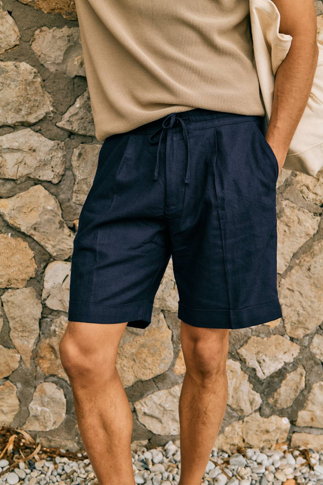 blue dress shorts mens John Henric - Navy restriction fabric New- tag Lovers Lane Taffeta Gown Size:Tall M