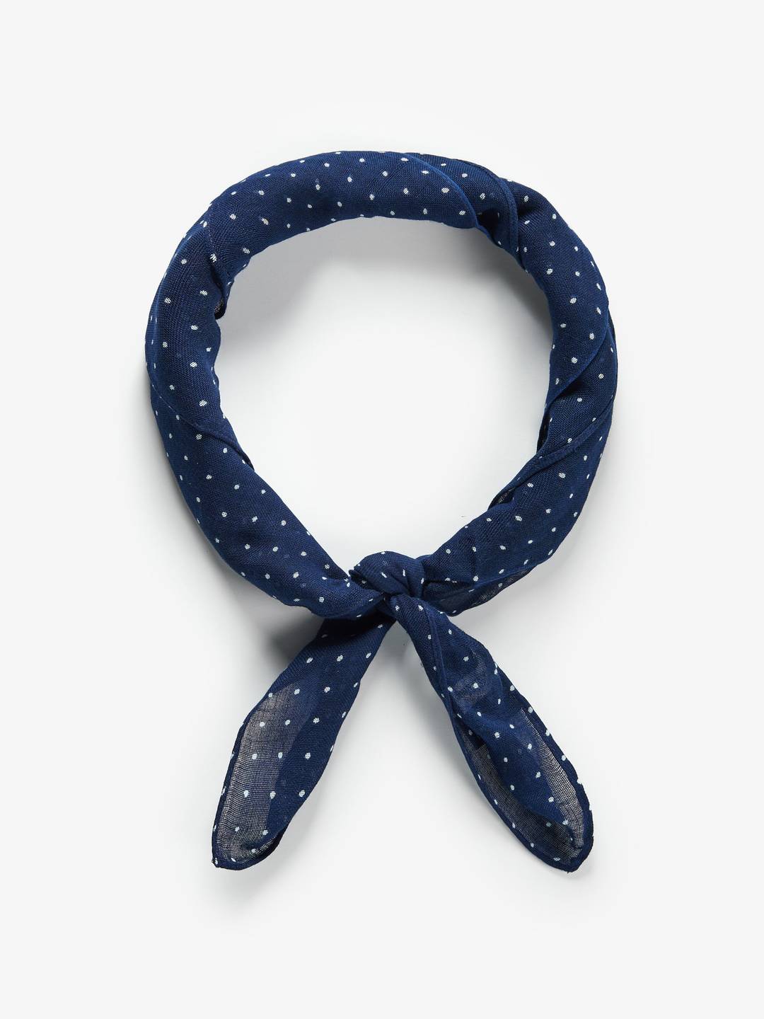 Dark Blue Bandana - Cotton Dotted - Buy online | John Henric