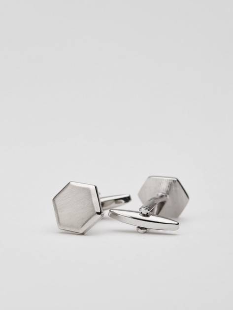 Silver Cufflinks Octagon - Buy online | John Henric