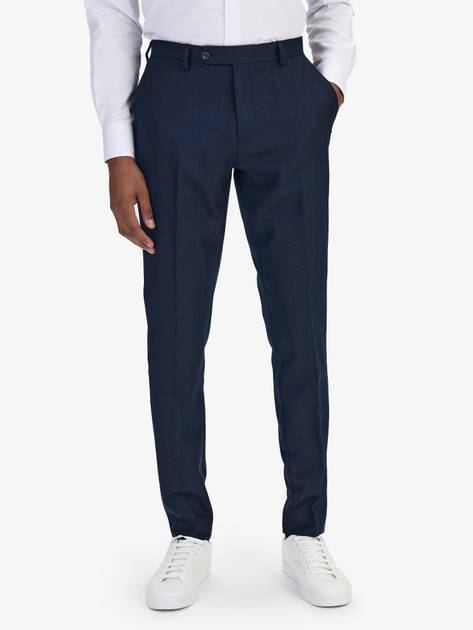 Dark Blue Wool Trousers - Buy online
