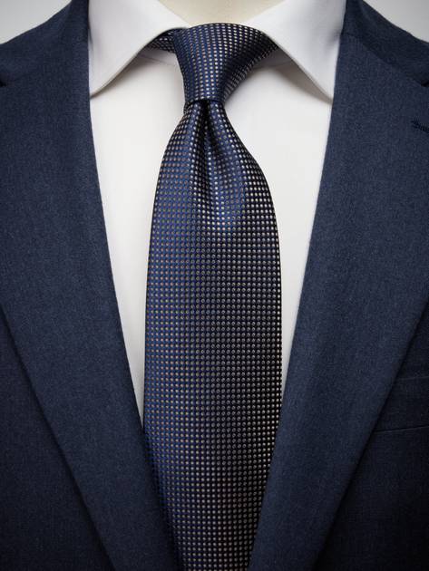 Dark Blue Tie Dot - Buy online | John Henric