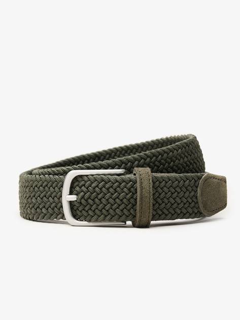 Green Braided Belt - Men's braided belts - Buy online | John Henric