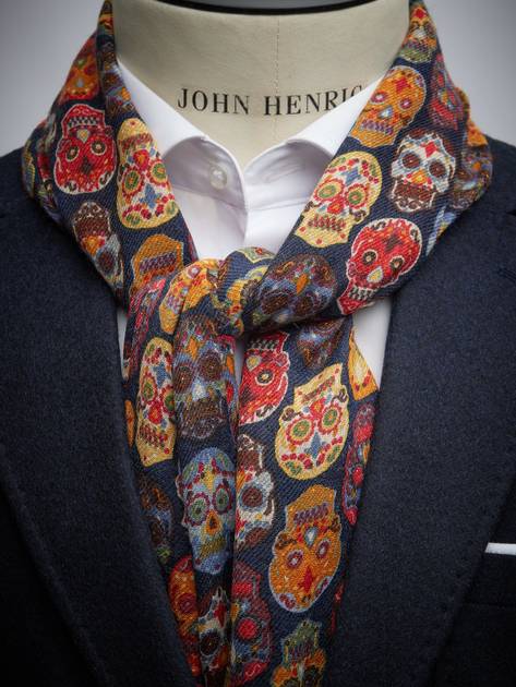 mfpen: Blue Wool Scarf | SSENSE