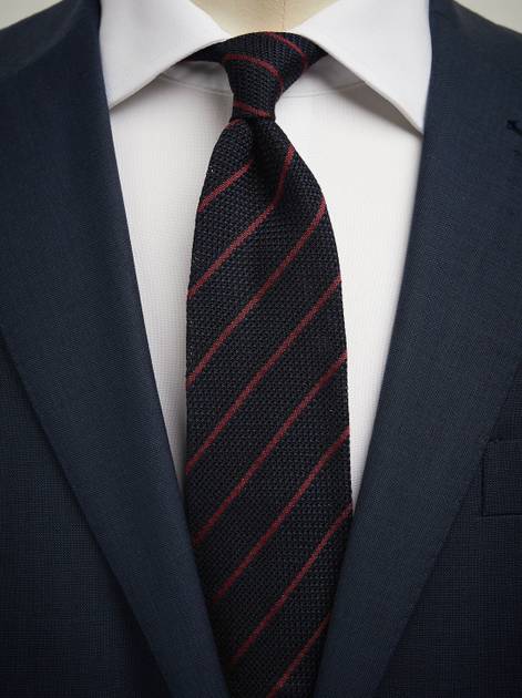 Scarlet Silk Grenadine Tie by Proper Cloth