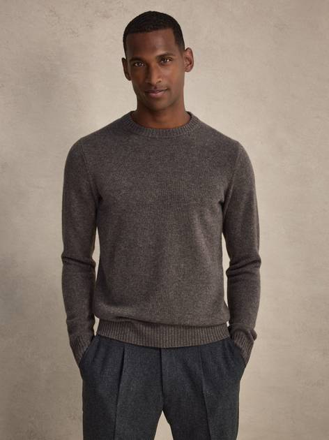 Wool Cashmere Crew Neck Sweater - Buy online | John Henric