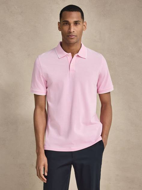 Pink Polo Shirt - Cotton Classic Collar - Buy online | John Henric