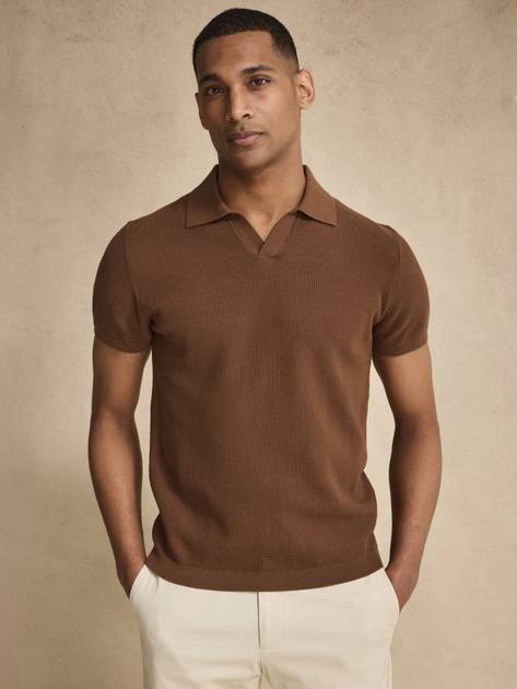 Open Collar Polo Shirt - Buy online | John Henric 