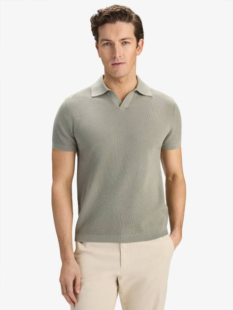 Open Collar Polo Shirt - Buy online | John Henric 