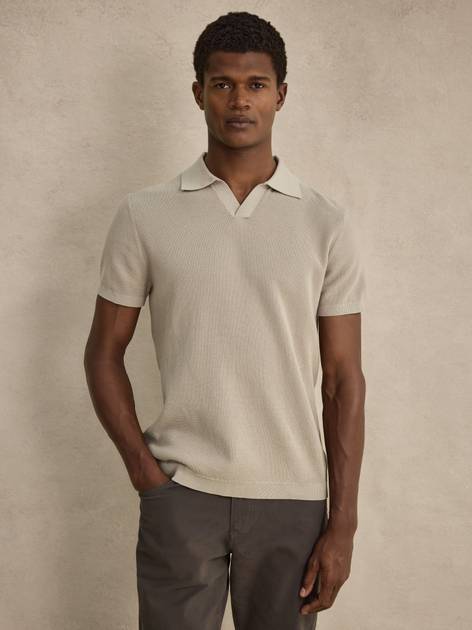 Open Collar Polo Shirt - Buy online | John Henric 