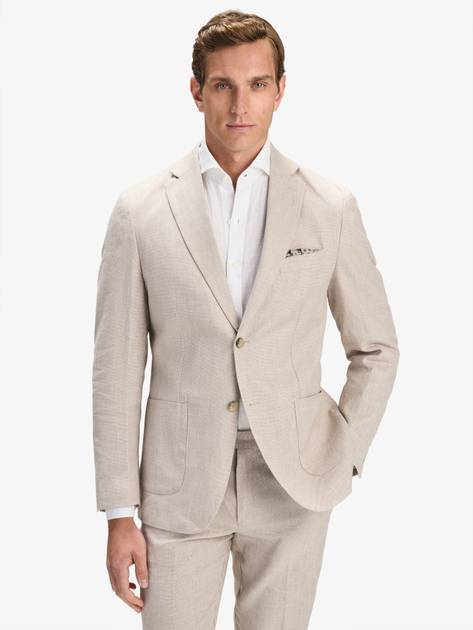 ジャケット・アウター 80s 90s EURO linen tailored jacket beige aHR0cHM6Ly9qb2huaGVucmljLmNlbn