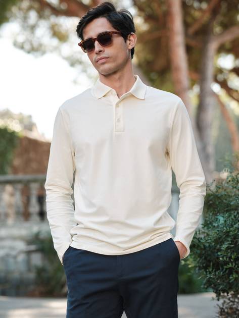 Long Sleeve Polo Shirt - Buy online | John Henric