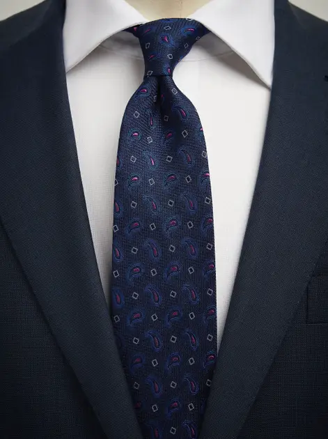 Blue Tie Small Paisley - Buy online | John Henric