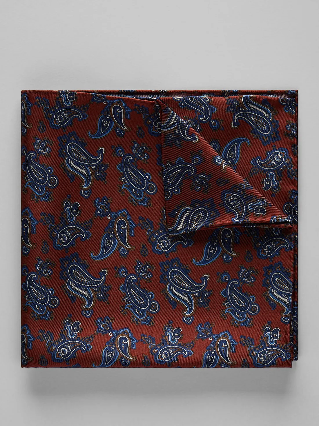 Pochette de Costume Bourgogne Paisley