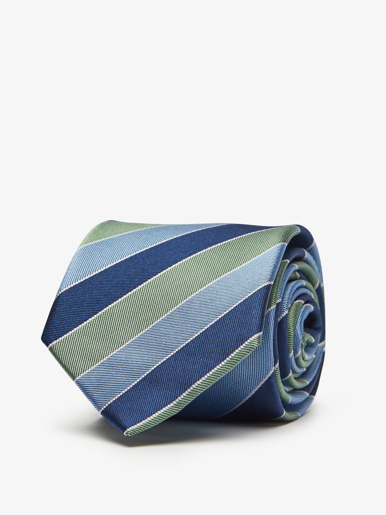 Blue & Green Tie Striped 