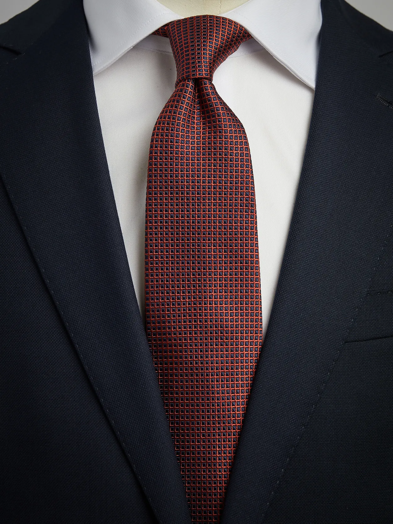 Blue & Orange Tie Motif