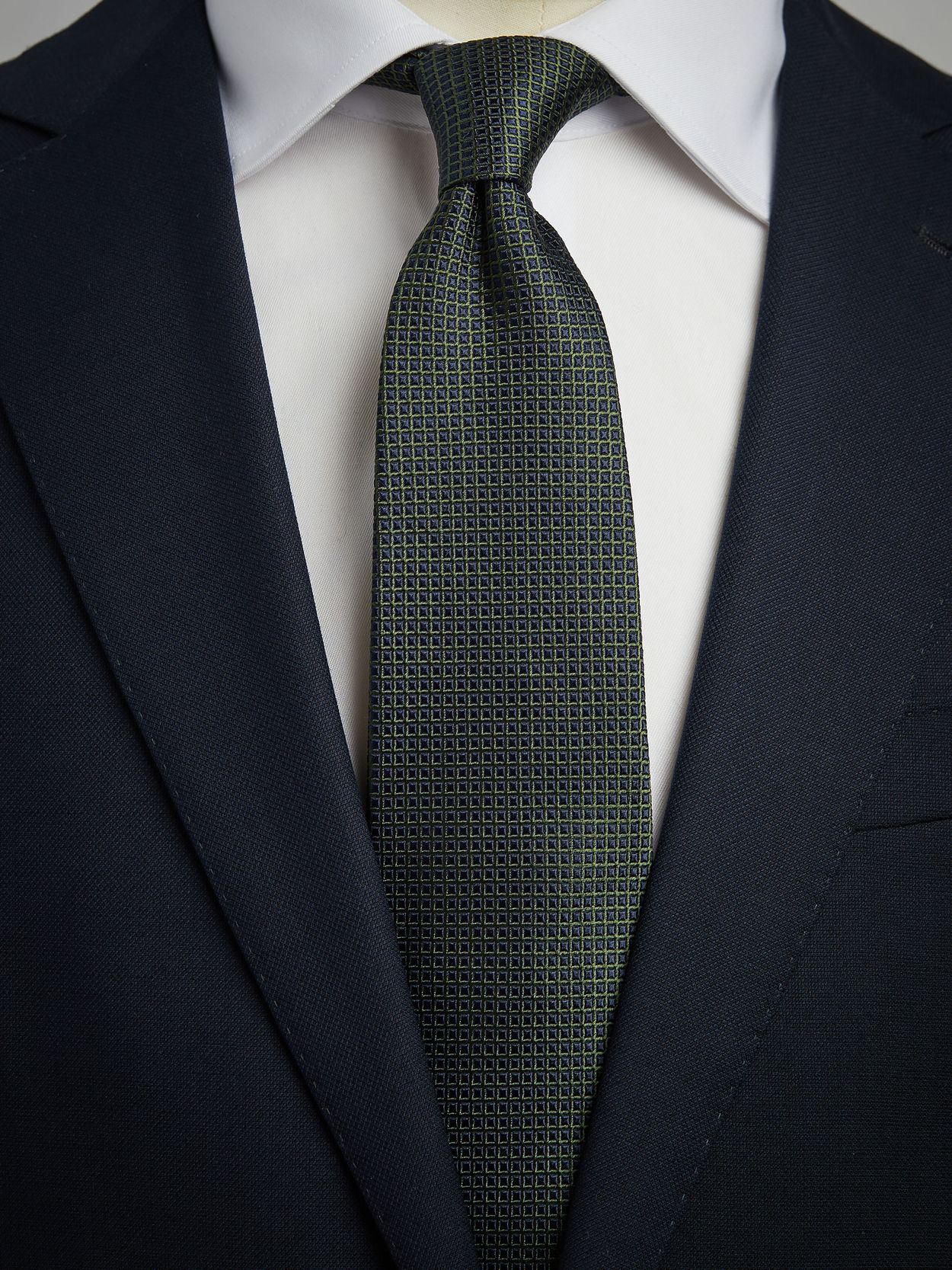 Blue & Green Tie Motif 