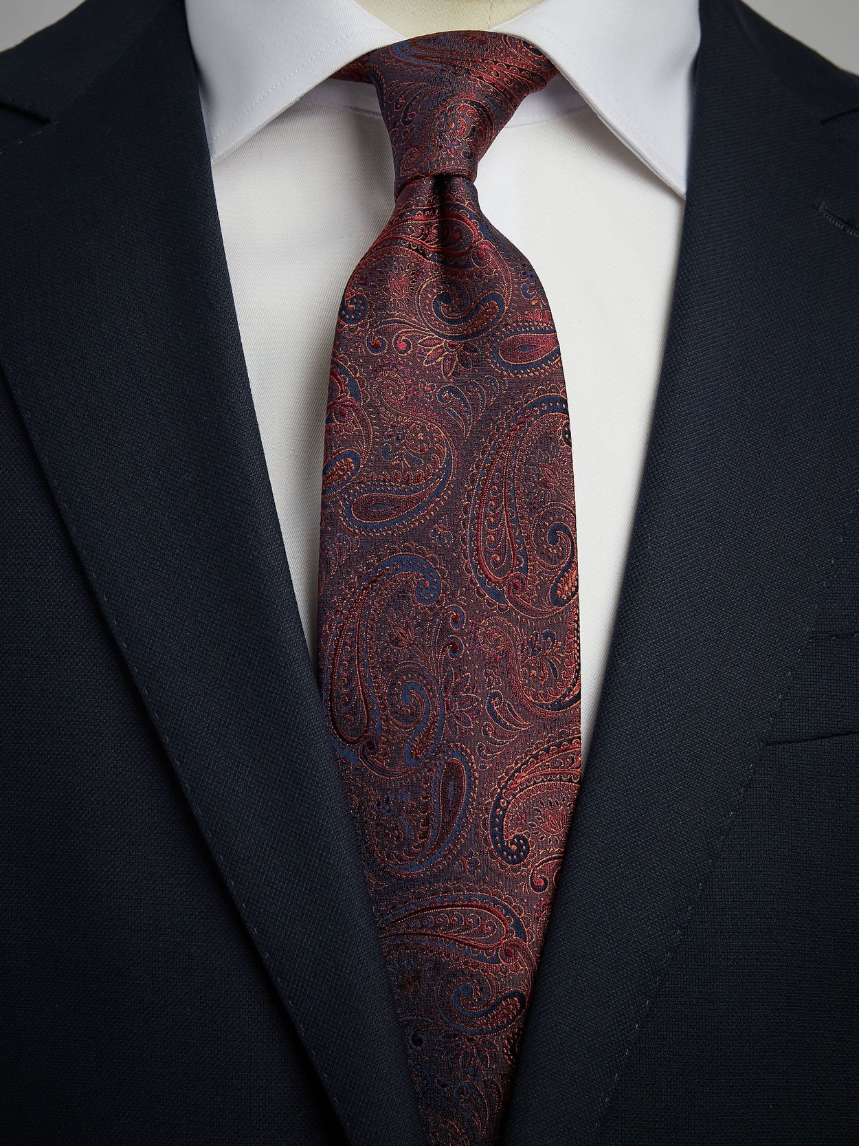 Burgundy Tie Paisley 