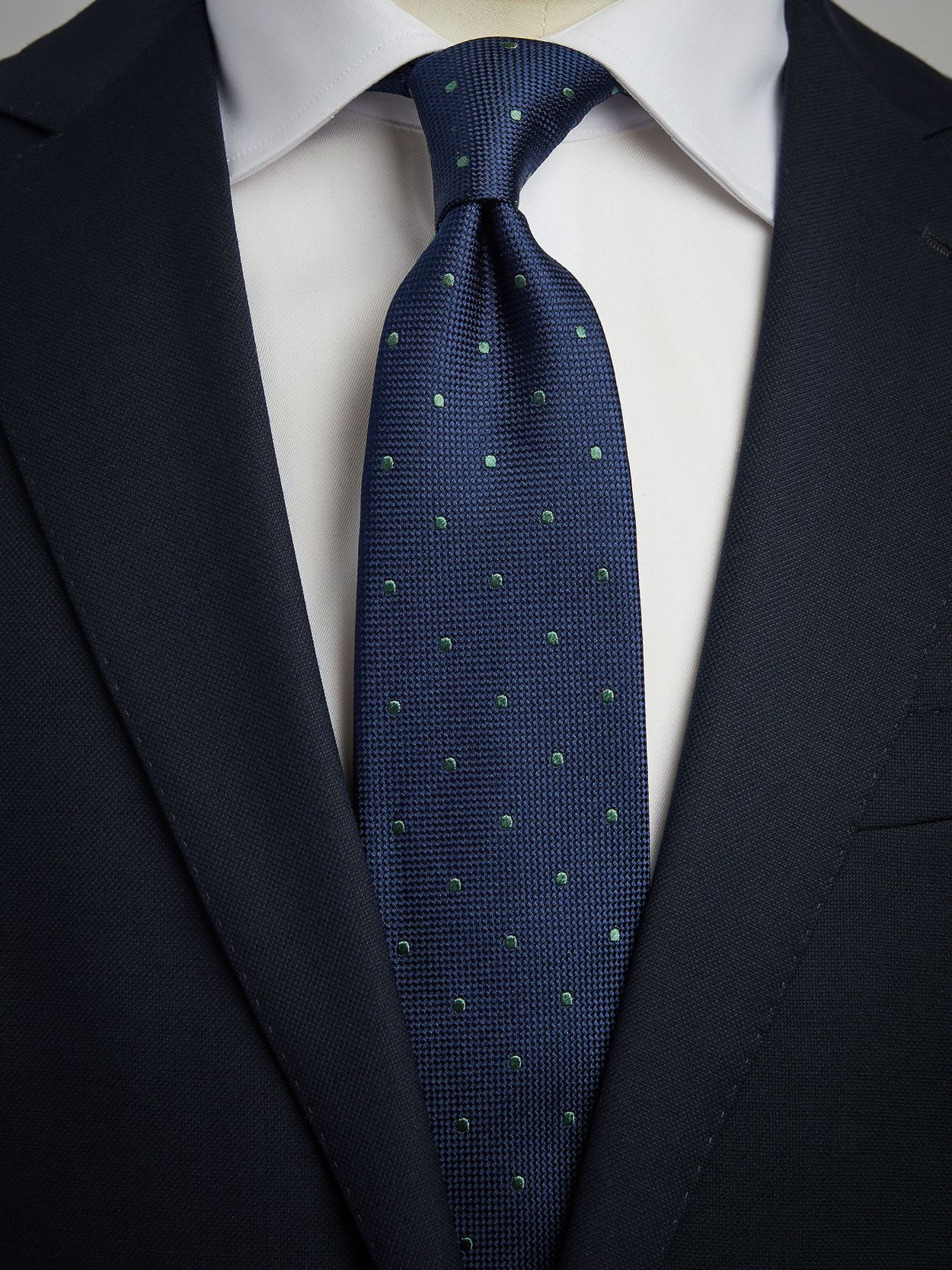Blue & Green Dot Tie
