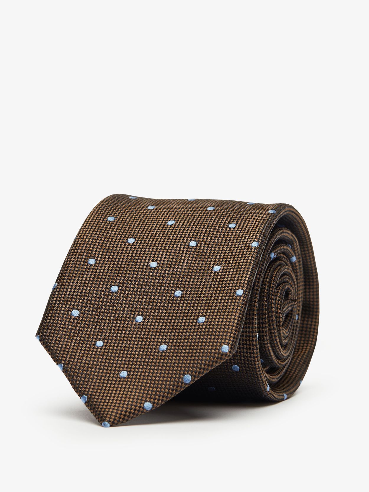 Brown Dot Tie 