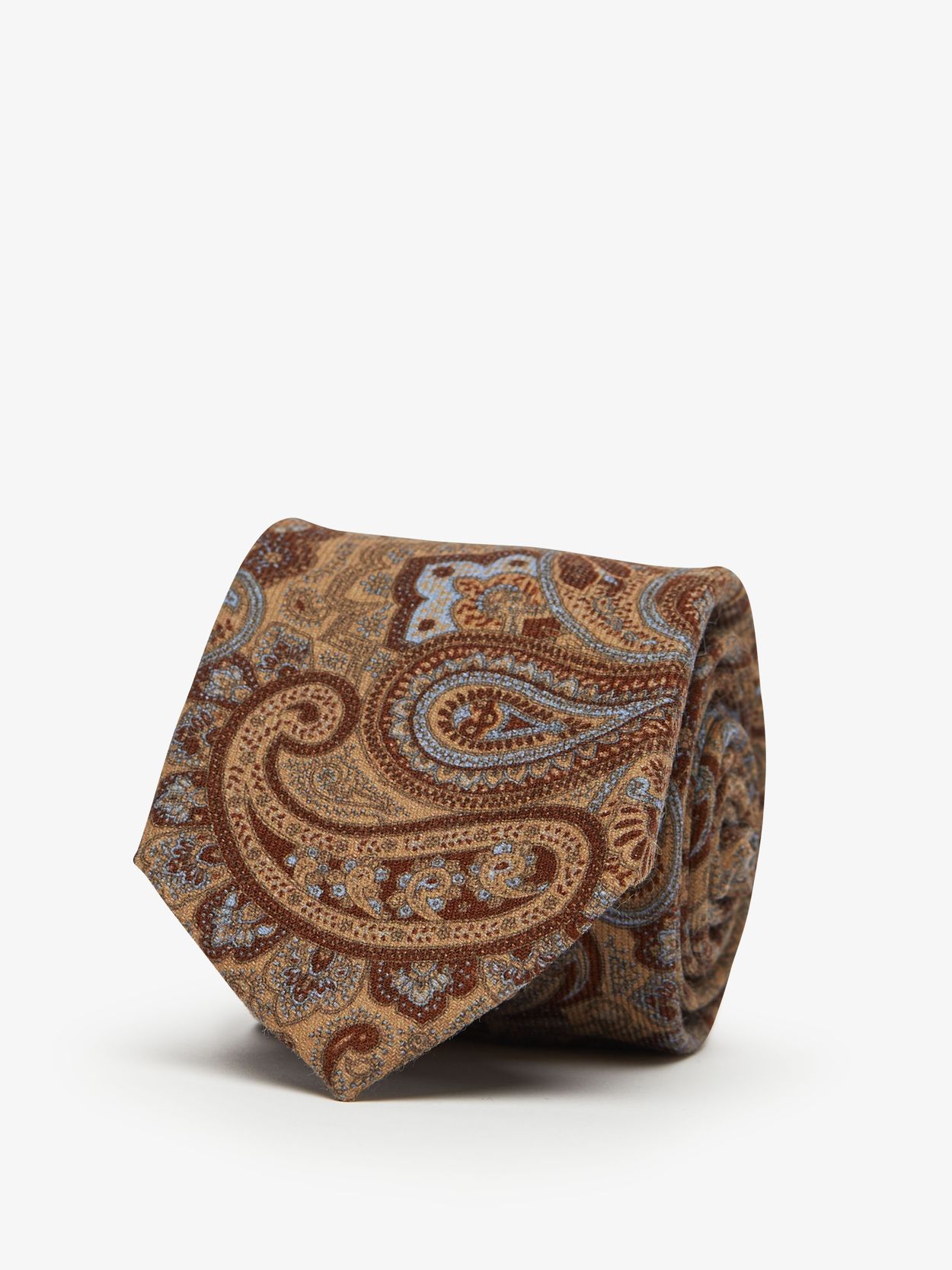 Beige Tie Wool Paisley