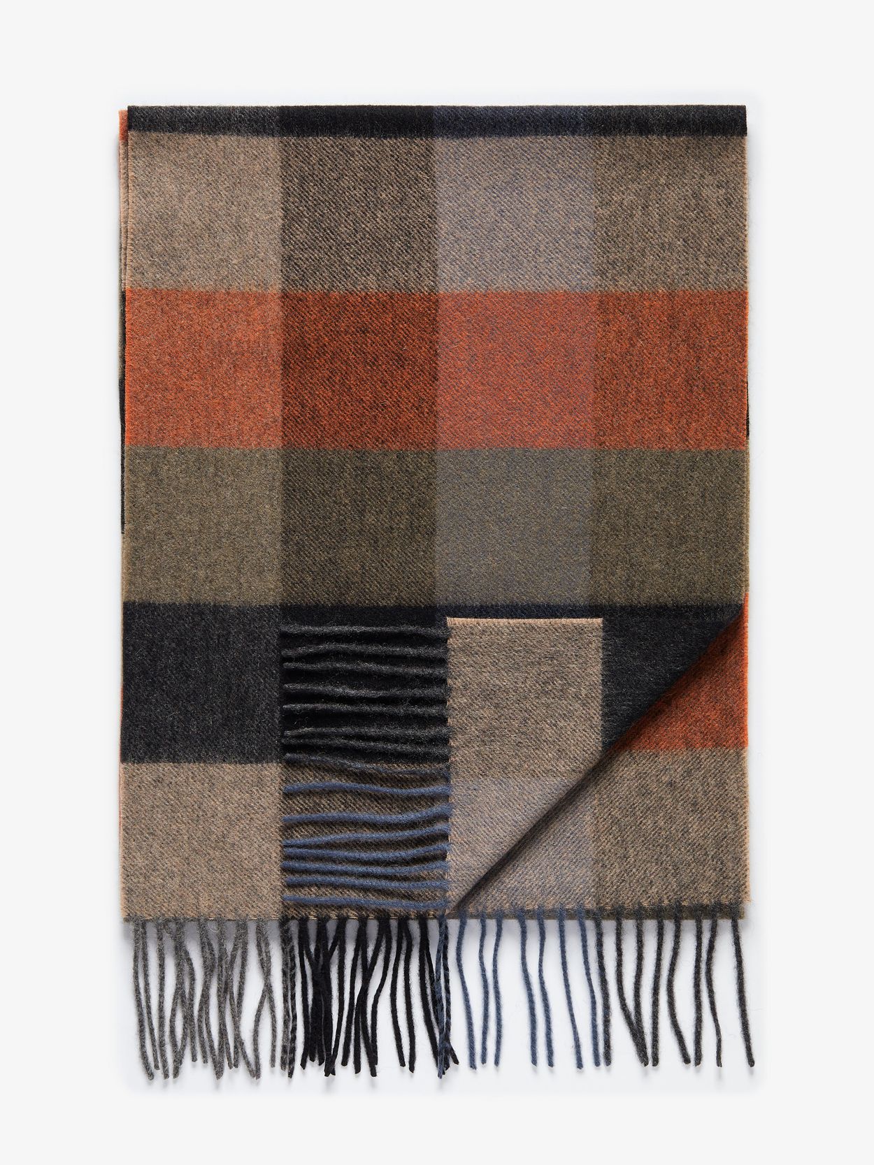 Brown & Red Winter Scarf 