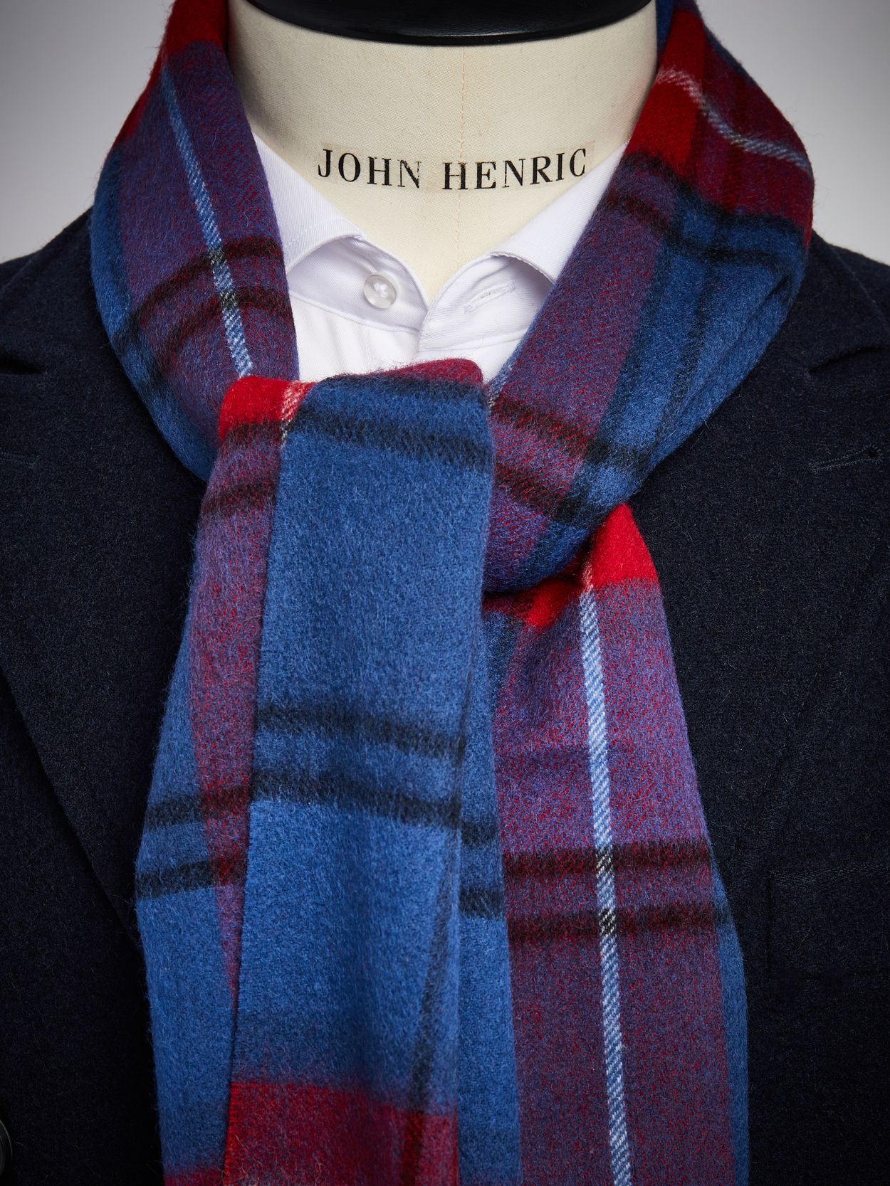 Red & Blue Winter Scarf