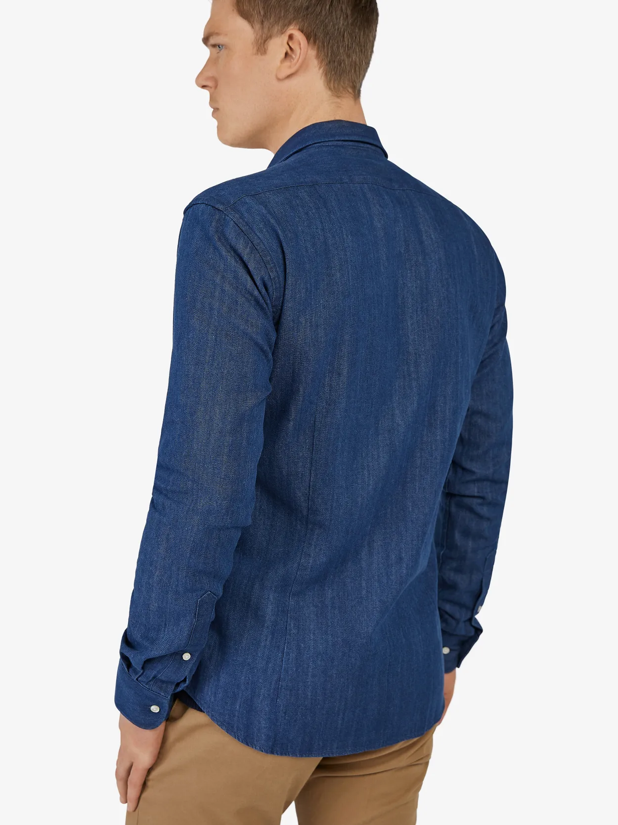 Blue Denim Zipper Shirt