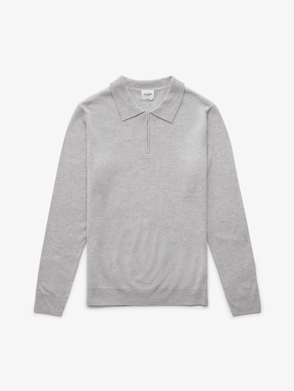 Grey Cashmere Zipper Sweater