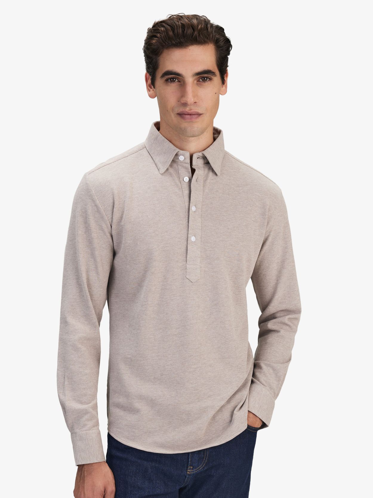 Chemise en Jersey Beige