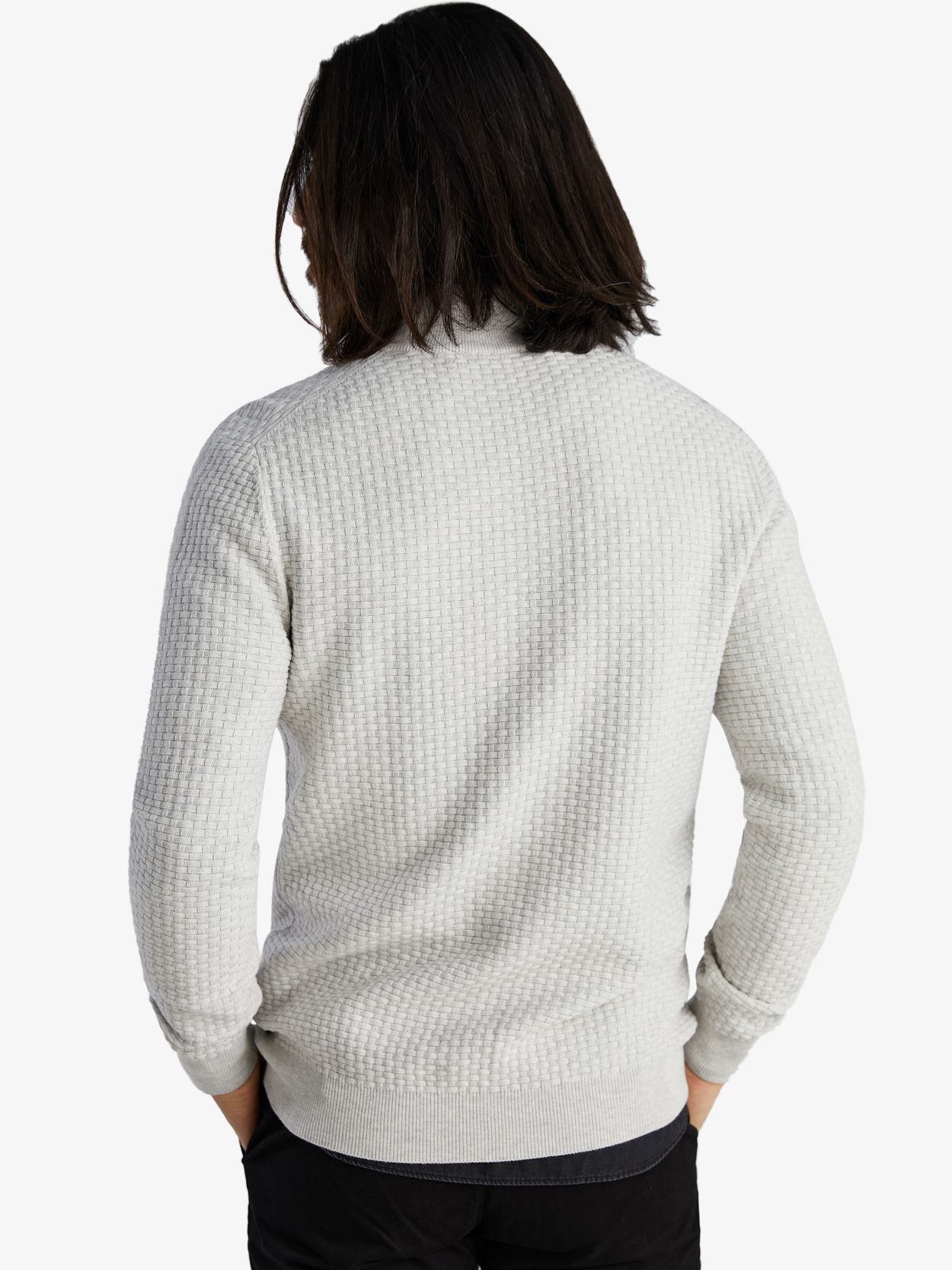 Grey Zipper Sweater