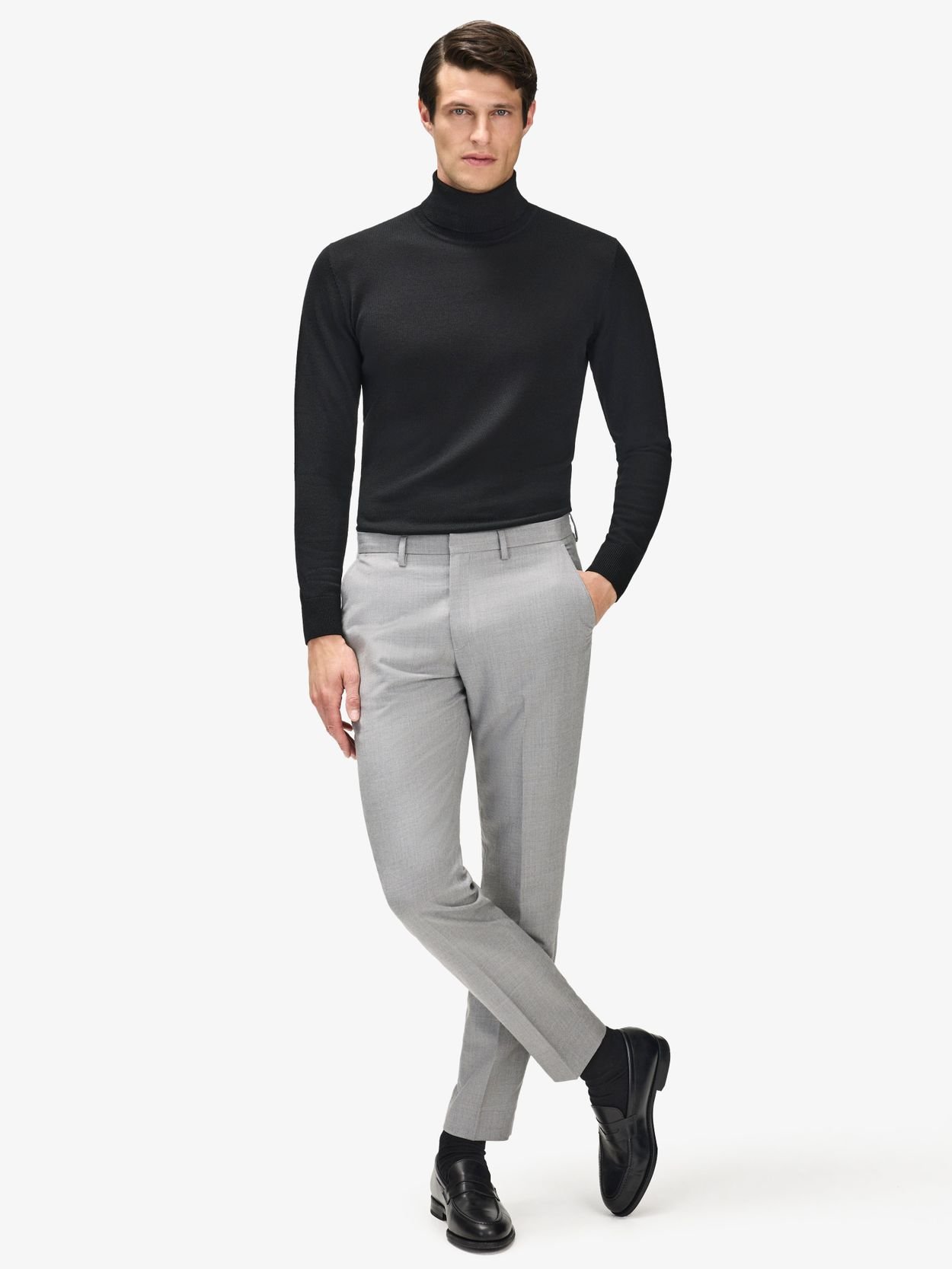★送料・関税込★THE NORTH FACE★MERINO WOOL TURTLENECK★ Mens Men's Black Regenerative Merino Wool Turtleneck Sweater