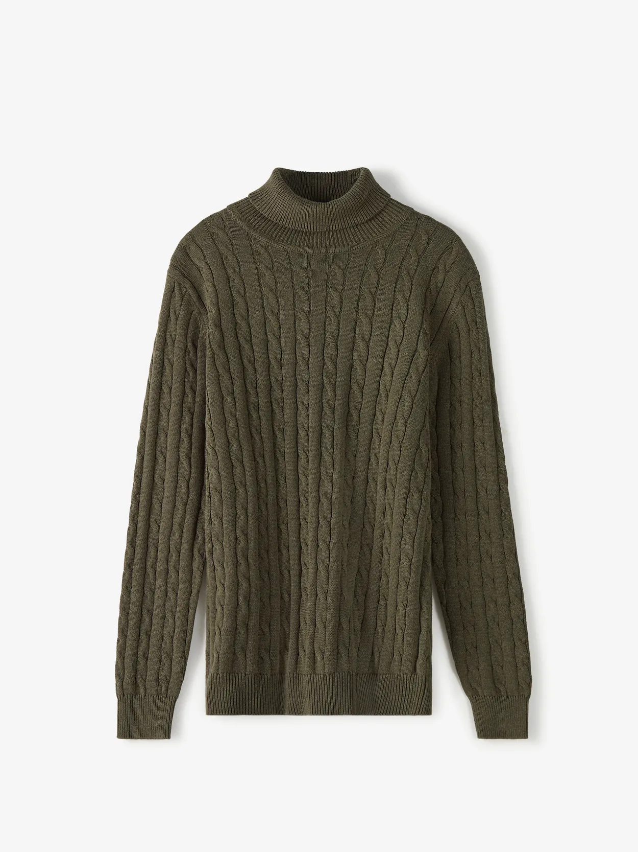 Olive green mens on sale turtleneck