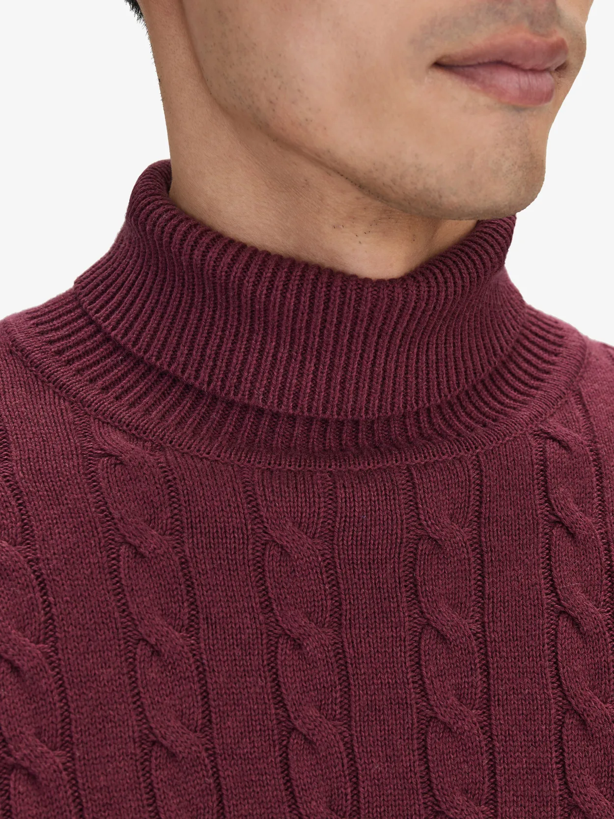 Mens burgundy turtleneck outlet sweater