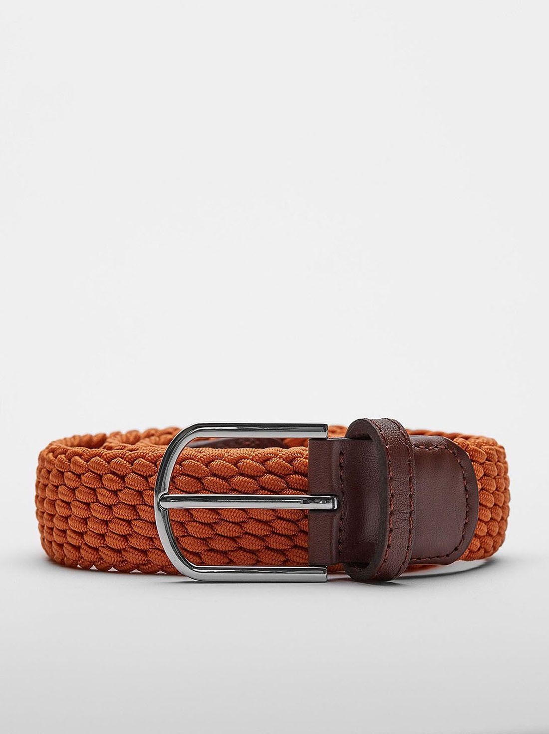 Orange Braided Belt