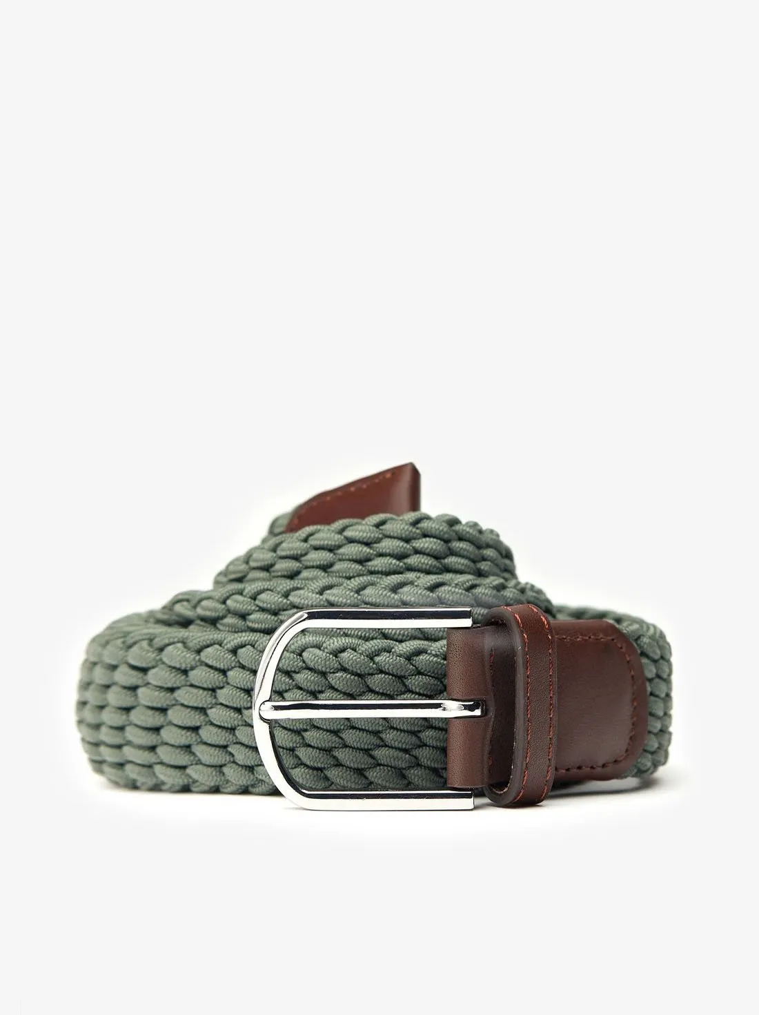 Olive Green Braided Belt
