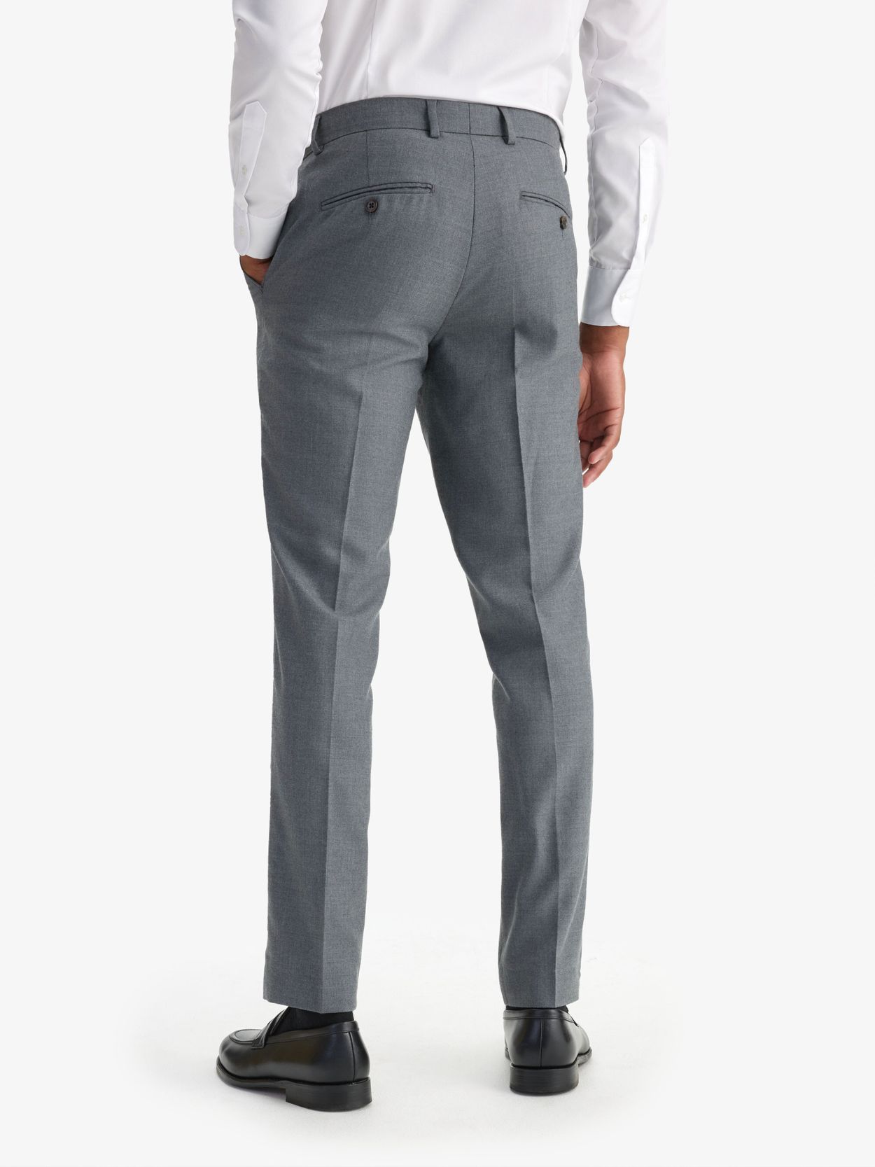 Grey Wool Trousers Brescia